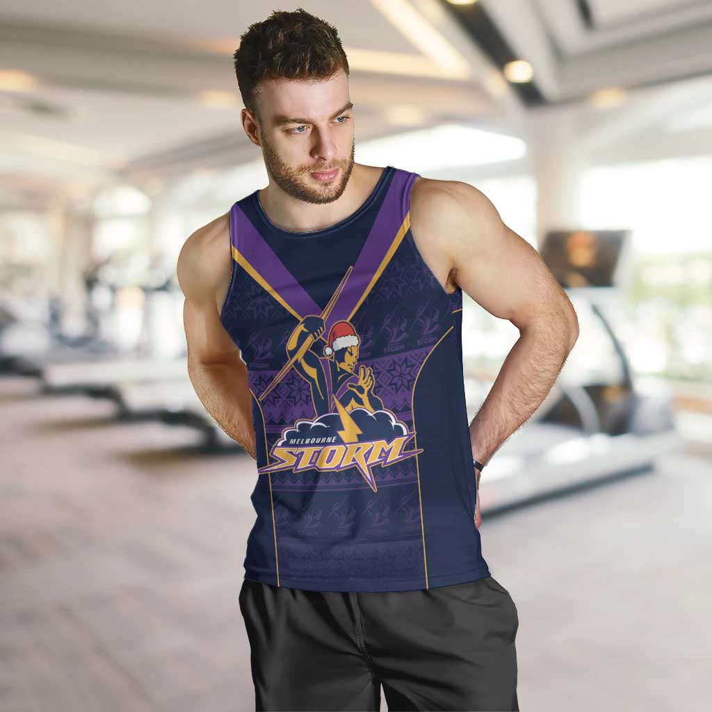 NRL Storm Christmas Custom Men Tank Top Minimalism Style - Vibe Hoodie Shop