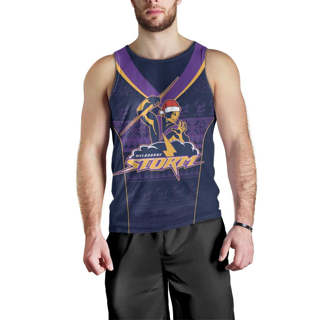 NRL Storm Christmas Custom Men Tank Top Minimalism Style - Vibe Hoodie Shop