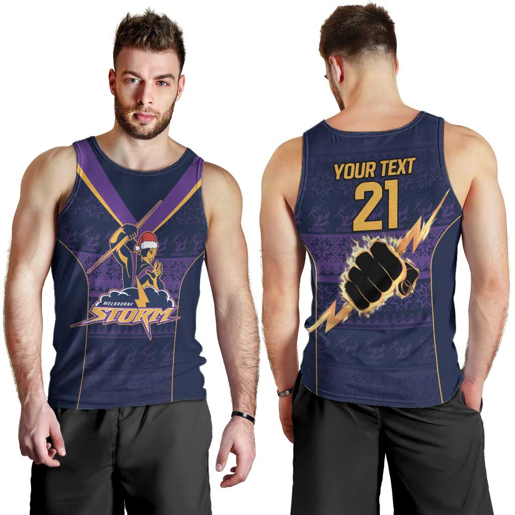 NRL Storm Christmas Custom Men Tank Top Minimalism Style - Vibe Hoodie Shop