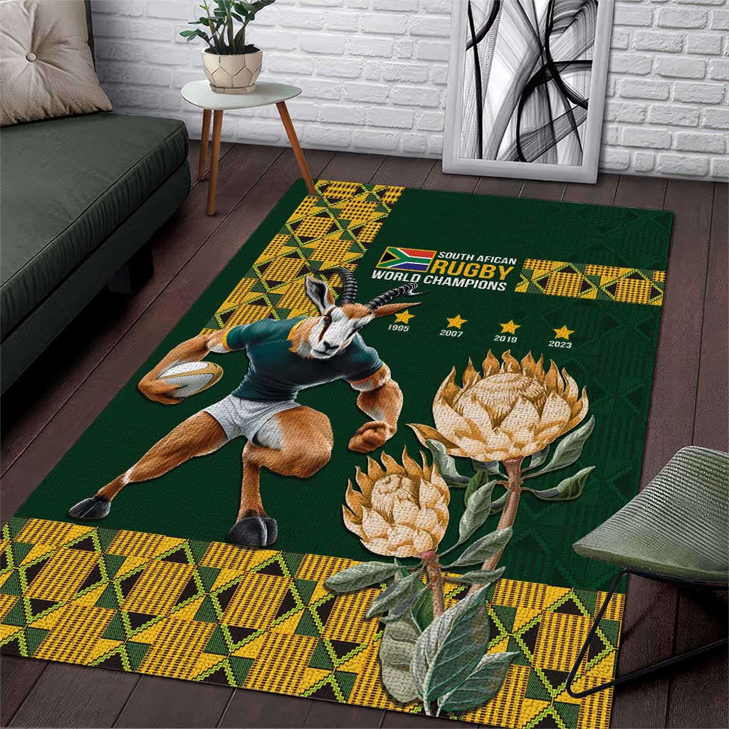 South Africa Rugby History World Champions Area Rug Springboks Make History - Vibe Hoodie Shop