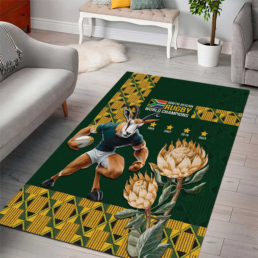 South Africa Rugby History World Champions Area Rug Springboks Make History - Vibe Hoodie Shop