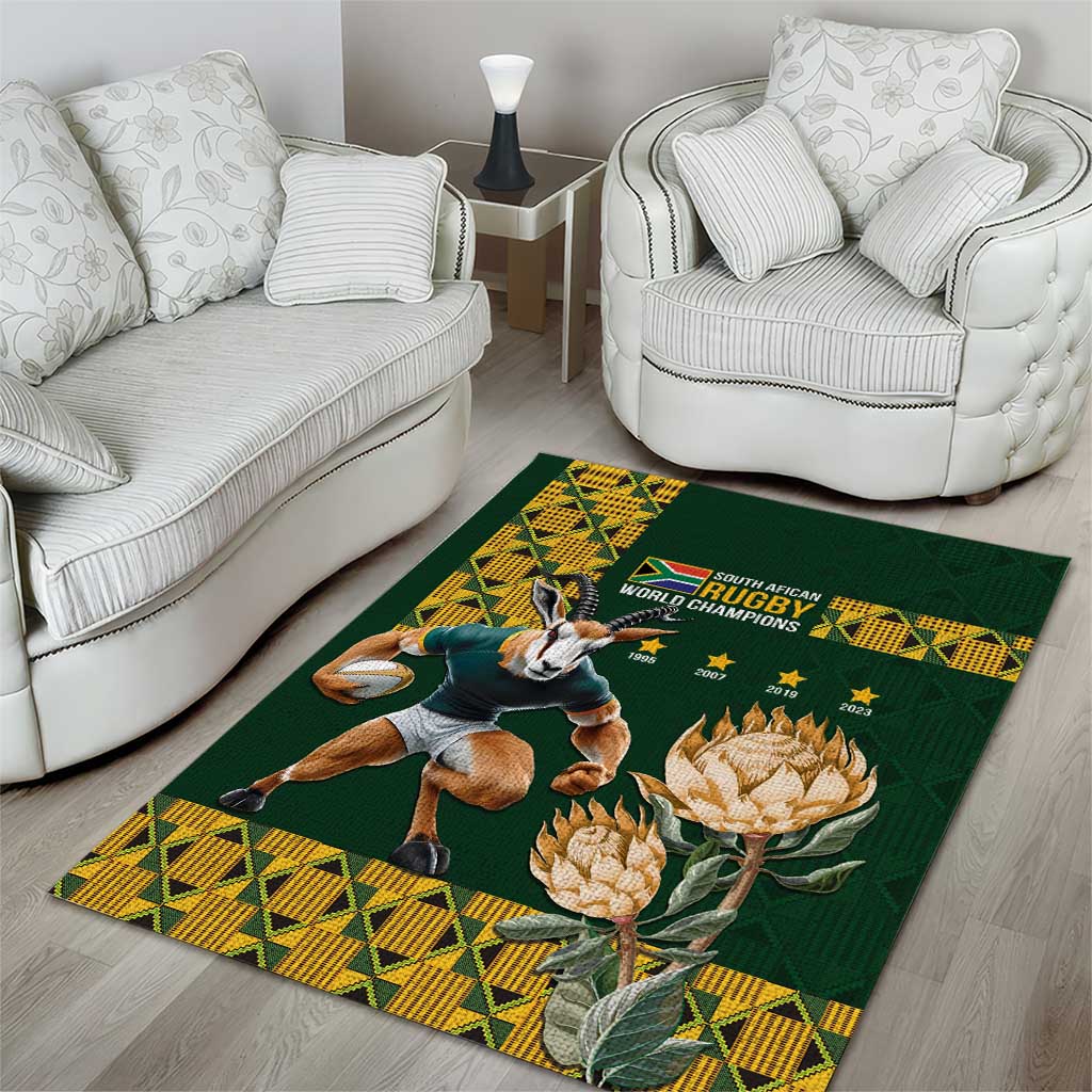 South Africa Rugby History World Champions Area Rug Springboks Make History - Vibe Hoodie Shop