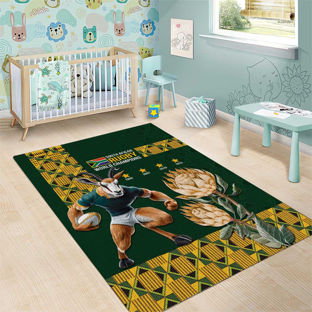 South Africa Rugby History World Champions Area Rug Springboks Make History - Vibe Hoodie Shop