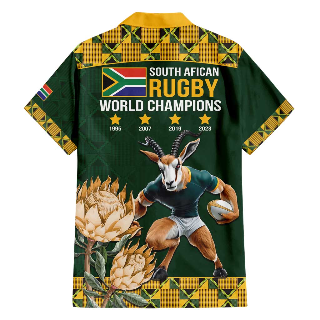 South Africa Rugby History World Champions Hawaiian Shirt Springboks Make History - Vibe Hoodie Shop