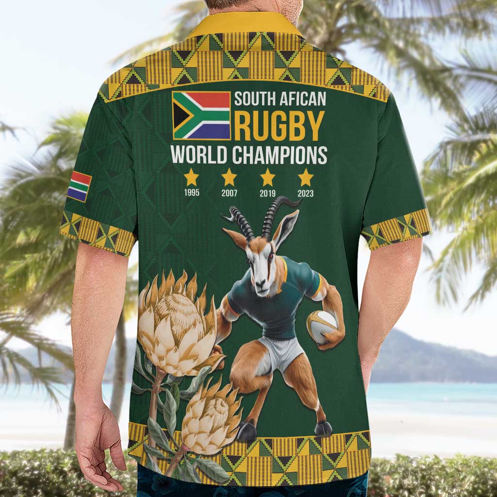 South Africa Rugby History World Champions Hawaiian Shirt Springboks Make History - Vibe Hoodie Shop