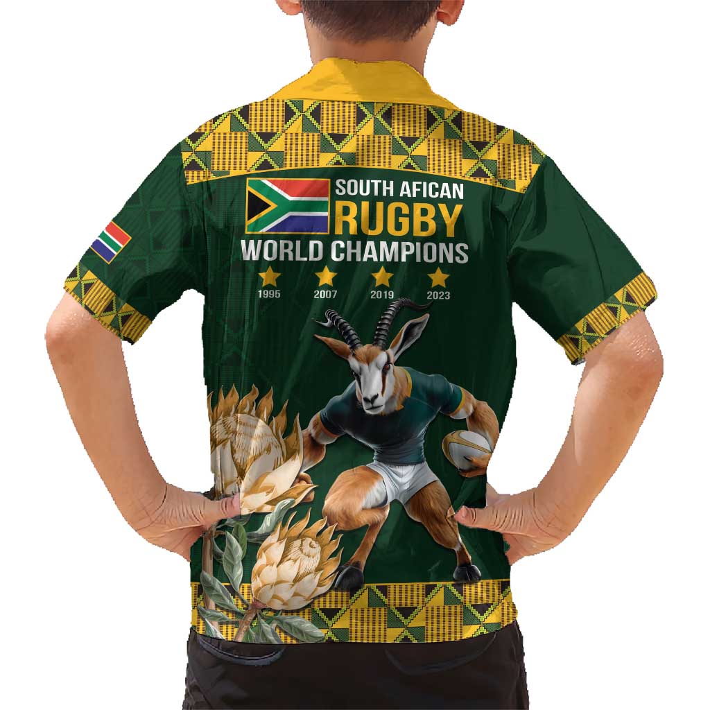 South Africa Rugby History World Champions Hawaiian Shirt Springboks Make History - Vibe Hoodie Shop