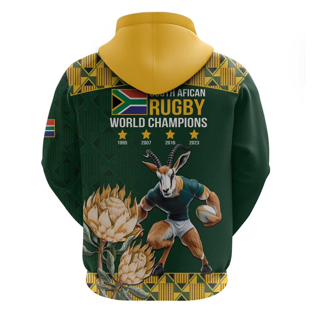 South Africa Rugby History World Champions Hoodie Springboks Make History LT9 - Vibe Hoodie Shop