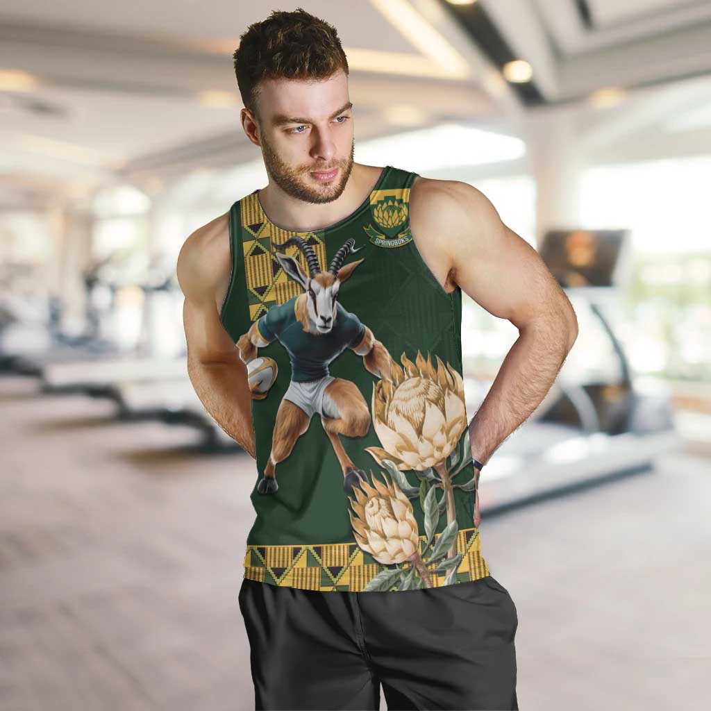 South Africa Rugby History World Champions Men Tank Top Springboks Make History - Vibe Hoodie Shop