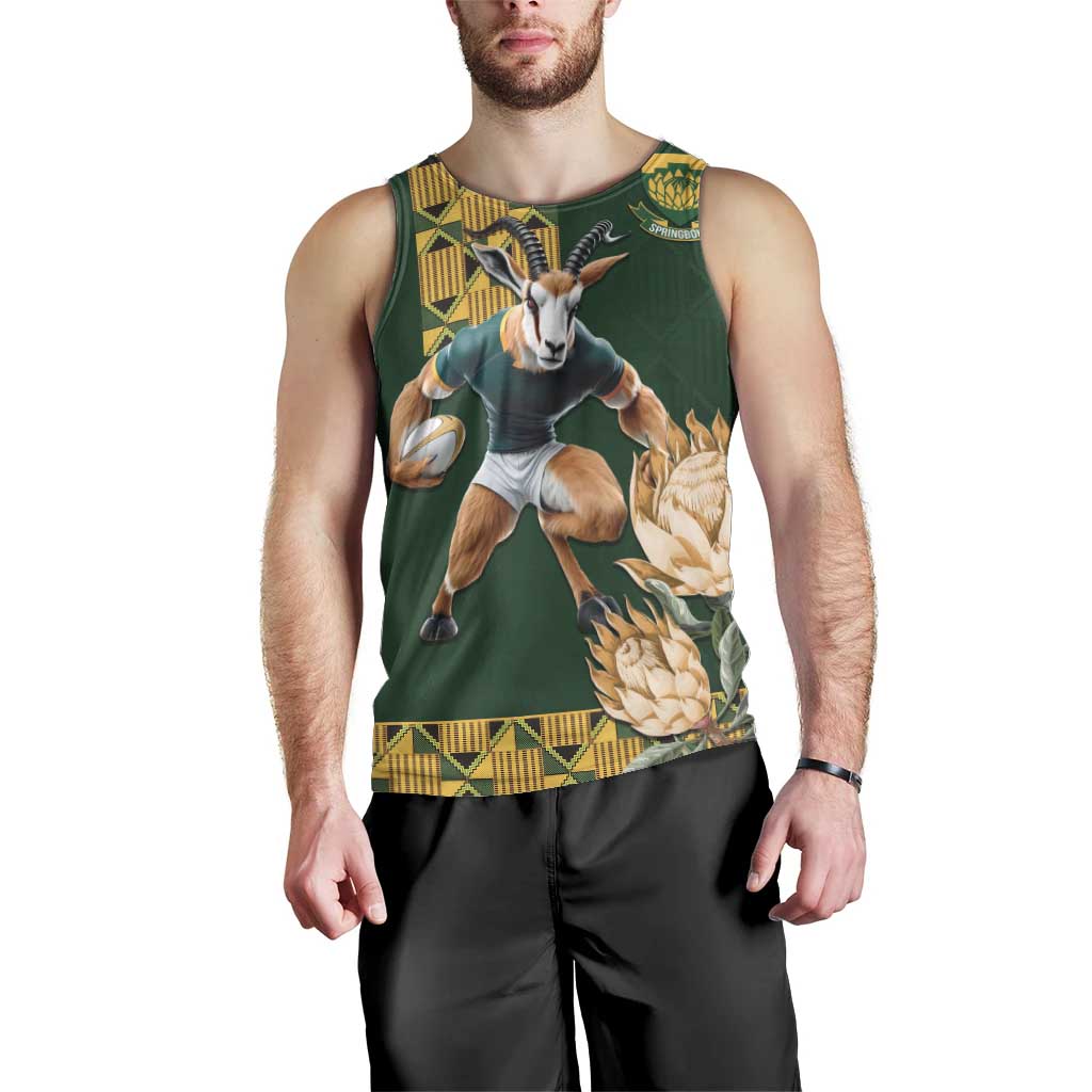South Africa Rugby History World Champions Men Tank Top Springboks Make History - Vibe Hoodie Shop