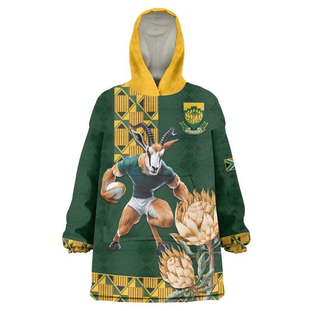 South Africa Rugby History World Champions Wearable Blanket Hoodie Springboks Make History - Vibe Hoodie Shop