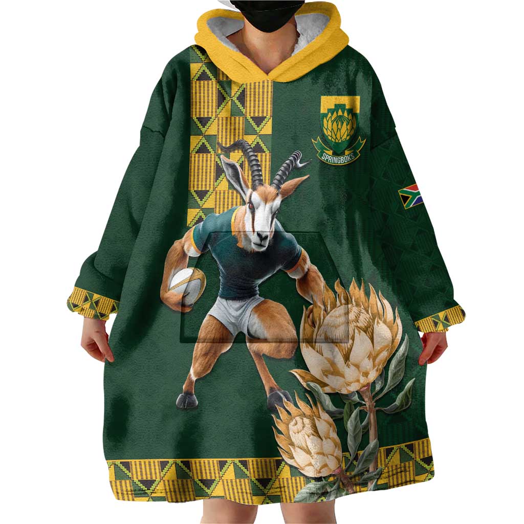 South Africa Rugby History World Champions Wearable Blanket Hoodie Springboks Make History - Vibe Hoodie Shop