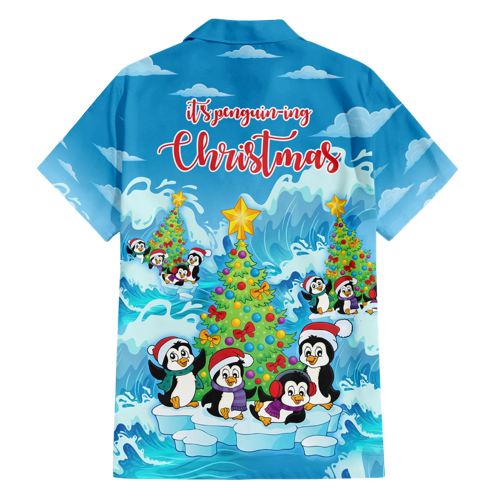 Its Penguin-ing To Look A Lot Like Christmas Hawaiian Shirt - Vibe Hoodie Shop