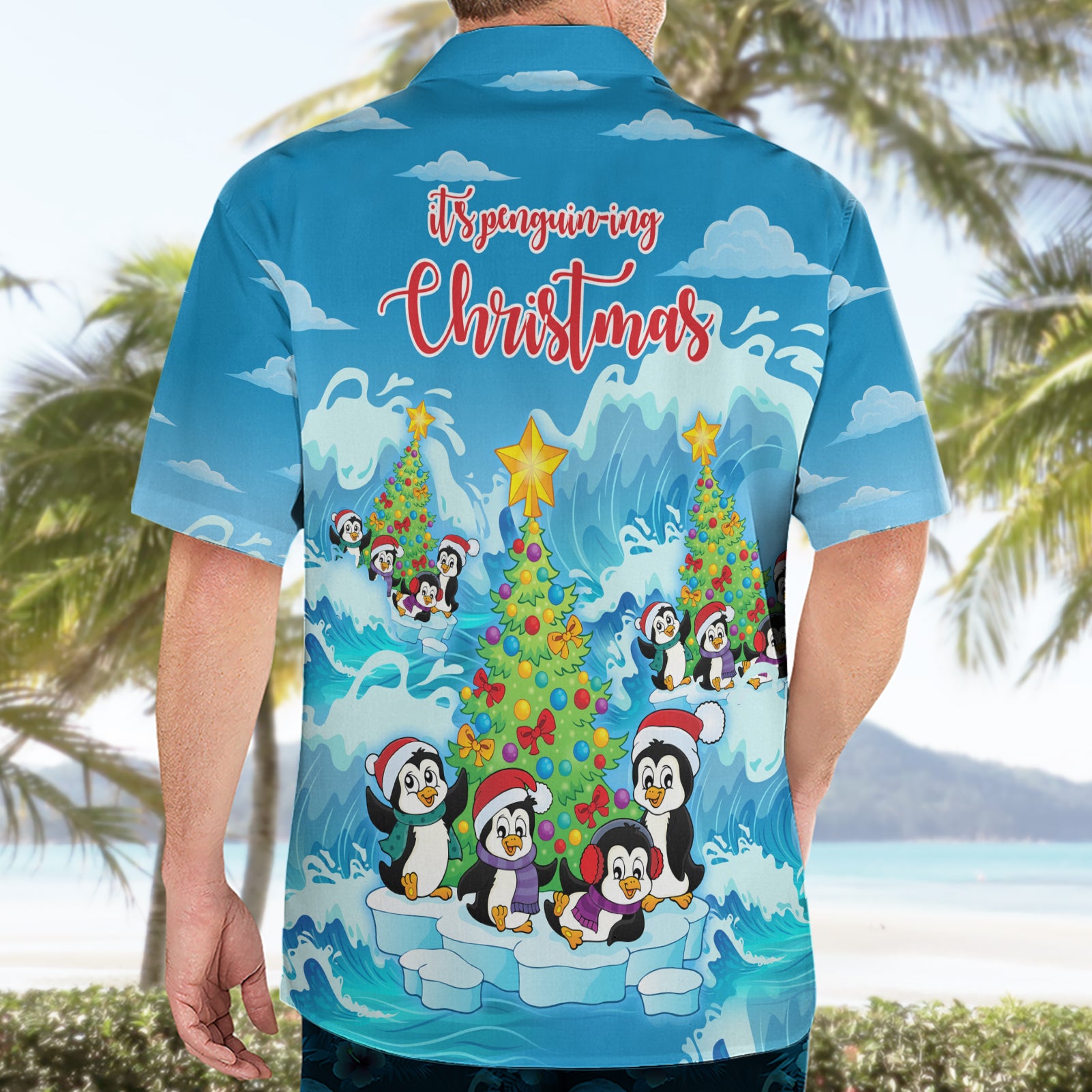 Its Penguin-ing To Look A Lot Like Christmas Hawaiian Shirt - Vibe Hoodie Shop