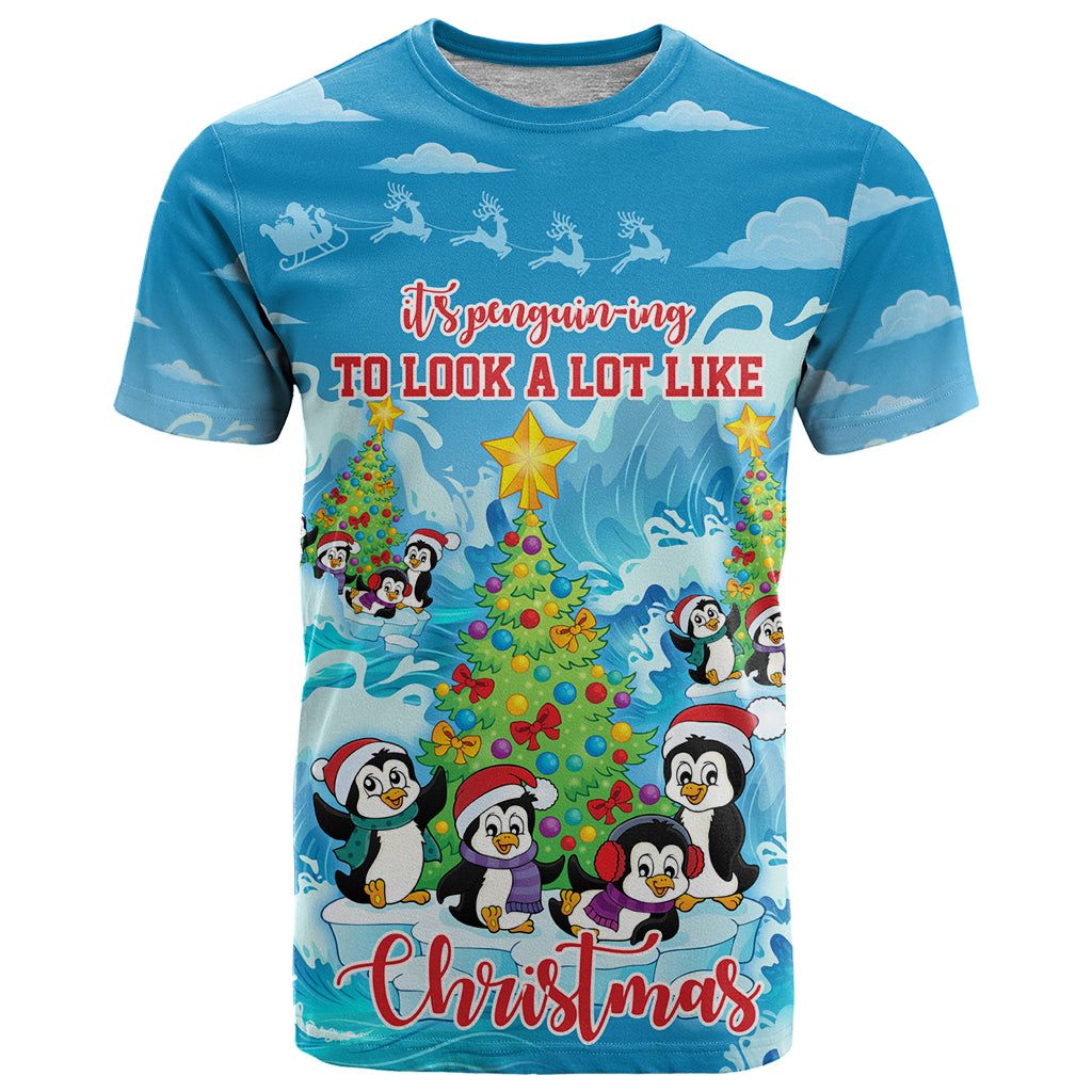 Its Penguin-ing To Look A Lot Like Christmas T Shirt LT9 - Vibe Hoodie Shop