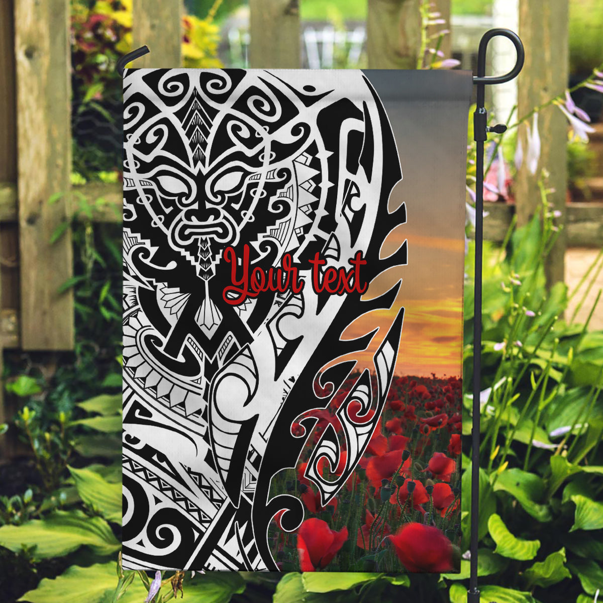 Personalised New Zealand Waitangi and ANZAC day Garden Flag - Vibe Hoodie Shop