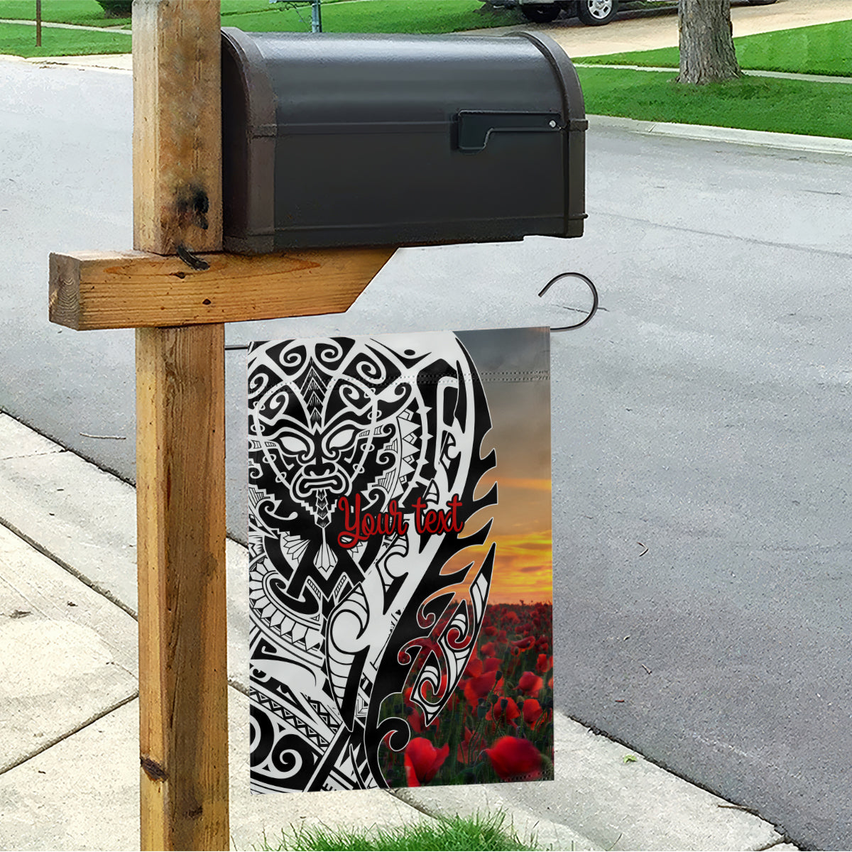 Personalised New Zealand Waitangi and ANZAC day Garden Flag - Vibe Hoodie Shop