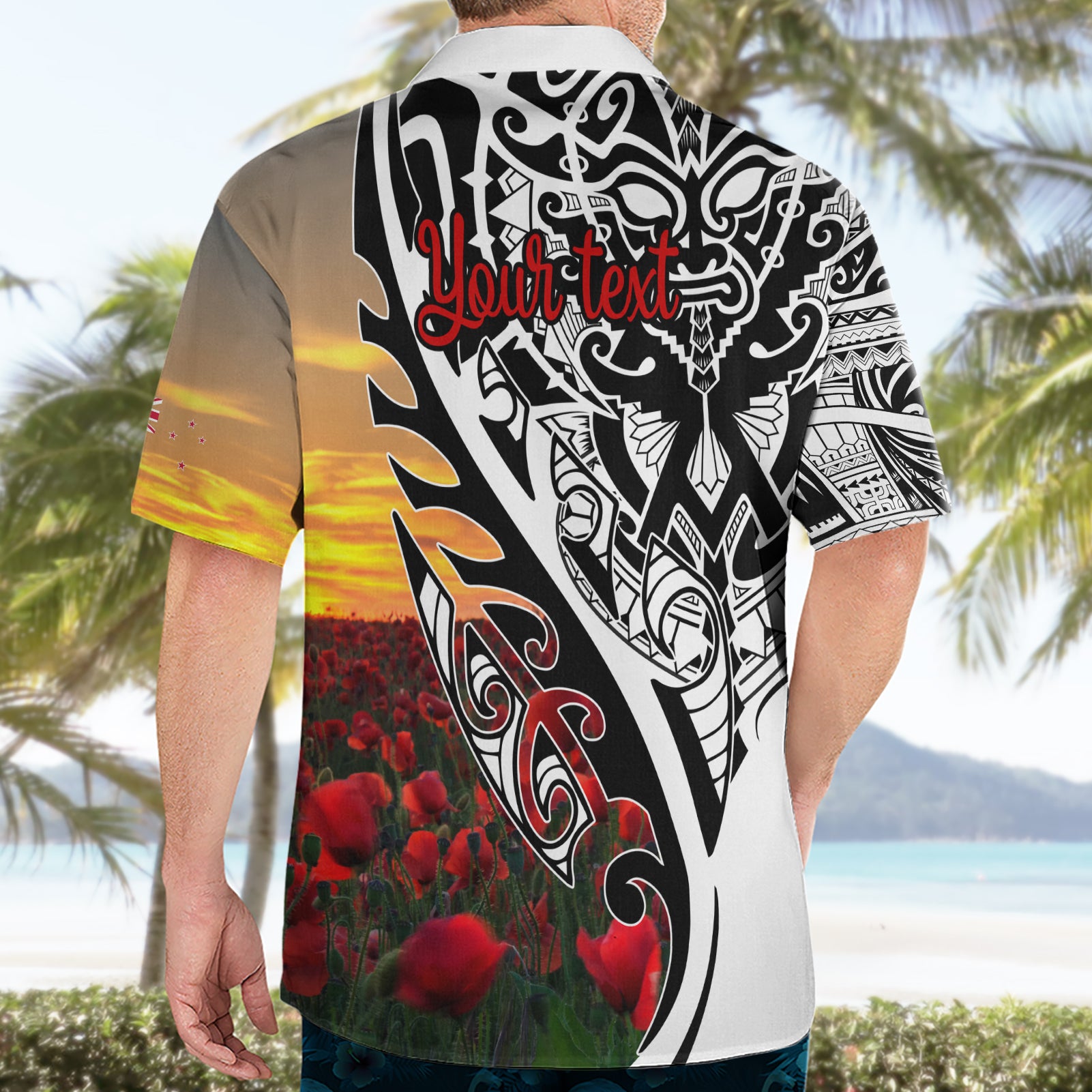 Personalised New Zealand Waitangi and ANZAC day Hawaiian Shirt - Vibe Hoodie Shop