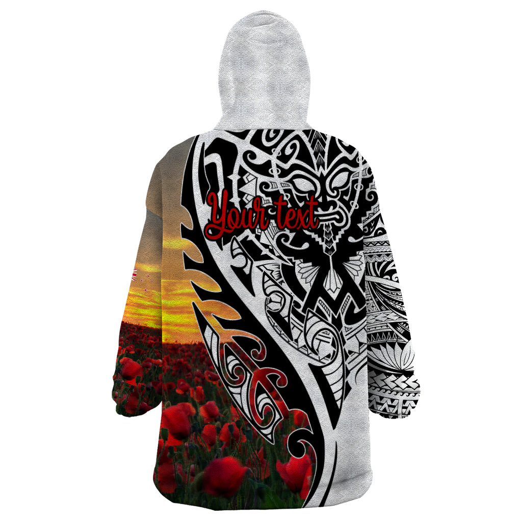 Personalised New Zealand Waitangi and ANZAC day Wearable Blanket Hoodie - Vibe Hoodie Shop