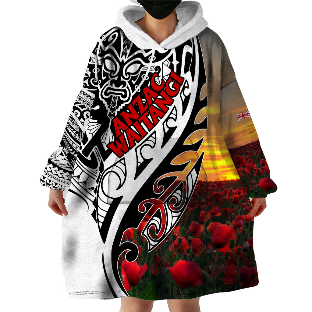 Personalised New Zealand Waitangi and ANZAC day Wearable Blanket Hoodie - Vibe Hoodie Shop