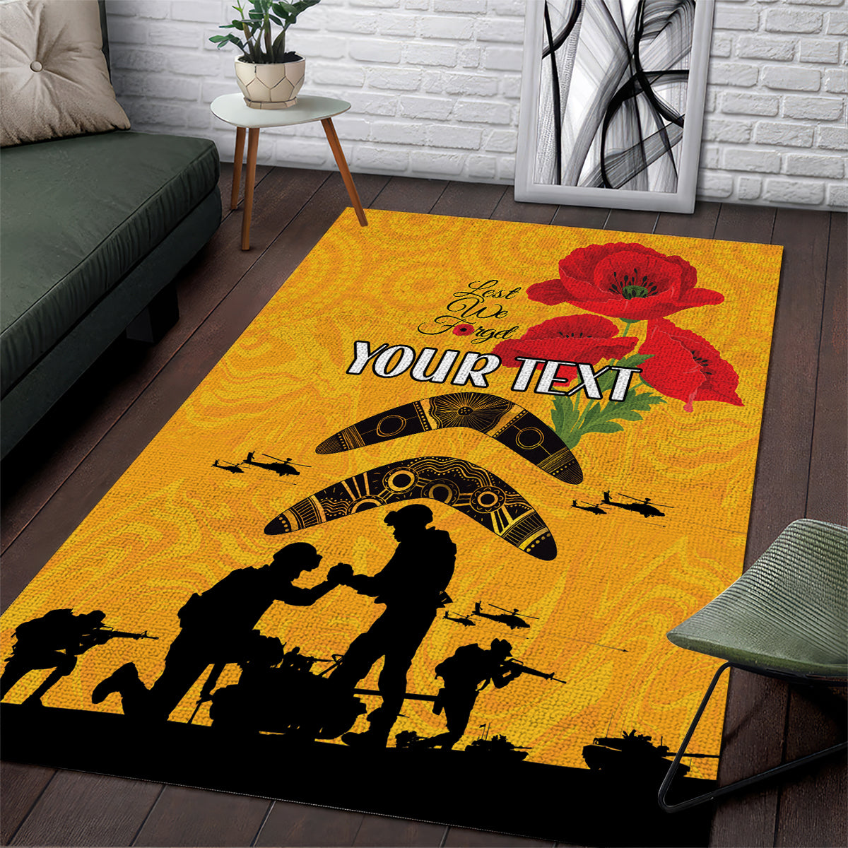 Australia Matildas Soccer ANZAC Custom Area Rug Gallipoli Soldier With Aboriginal Dots Art - Vibe Hoodie Shop