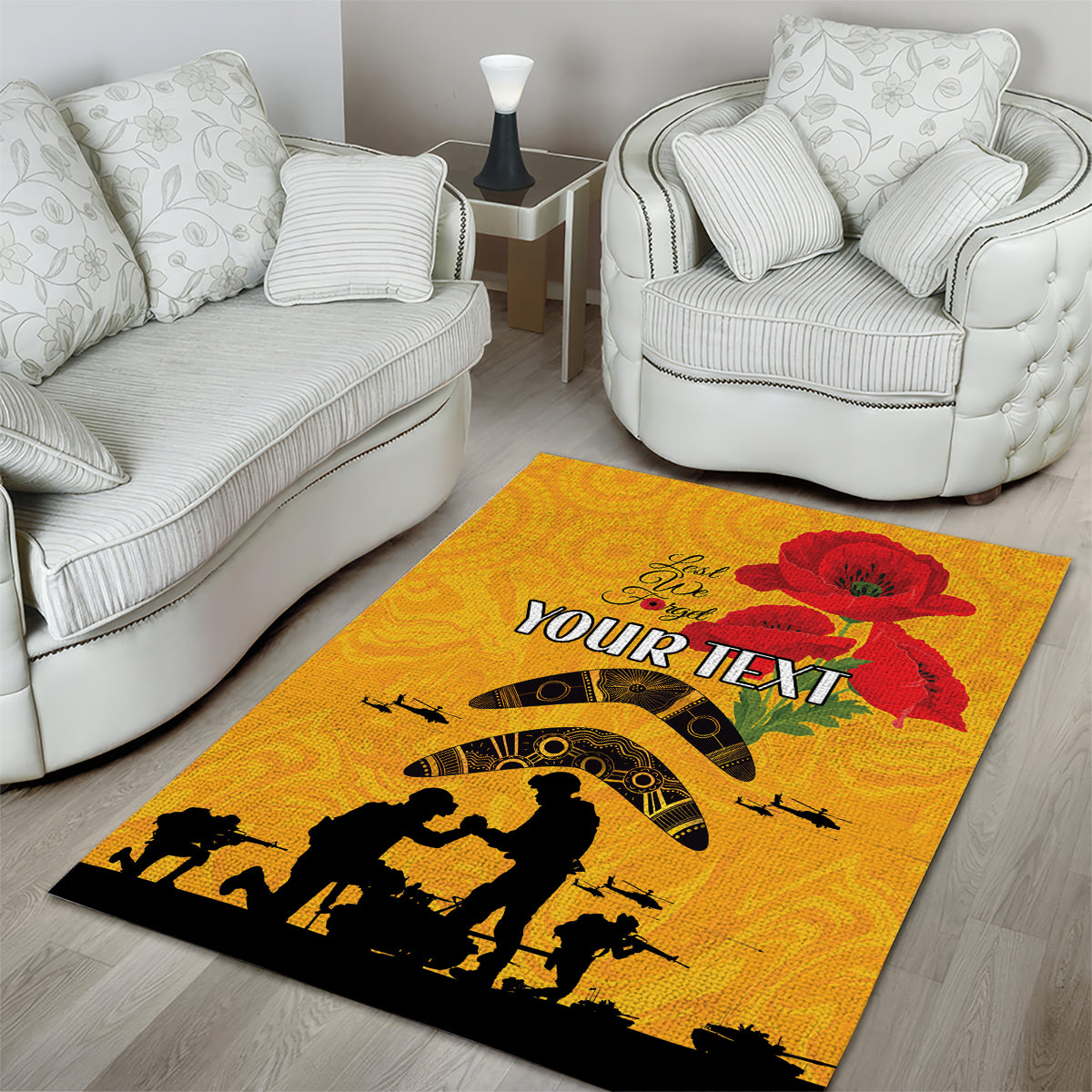 Australia Matildas Soccer ANZAC Custom Area Rug Gallipoli Soldier With Aboriginal Dots Art - Vibe Hoodie Shop