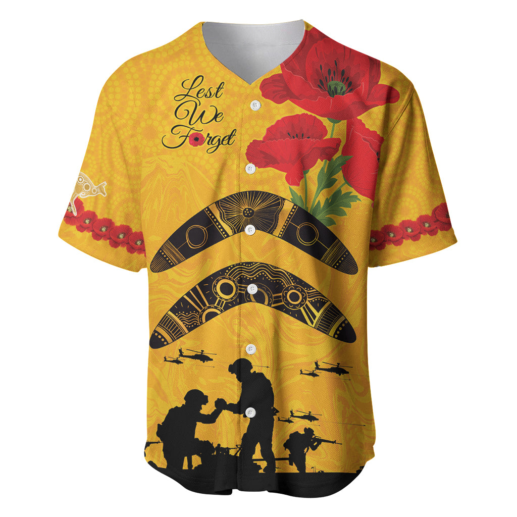 Australia Matildas Soccer ANZAC Custom Baseball Jersey Gallipoli Soldier With Aboriginal Dots Art - Vibe Hoodie Shop