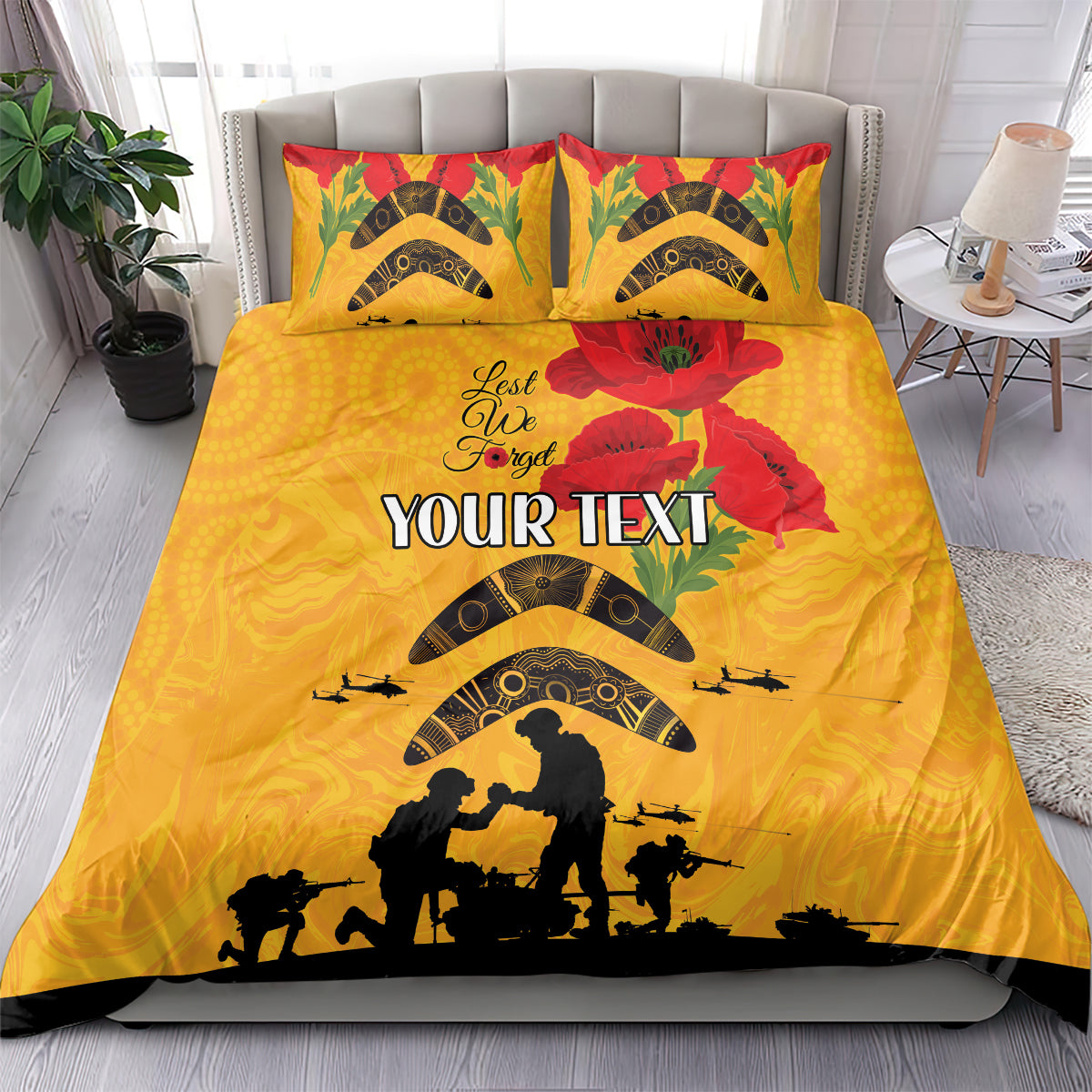 Australia Matildas Soccer ANZAC Custom Bedding Set Gallipoli Soldier With Aboriginal Dots Art - Vibe Hoodie Shop