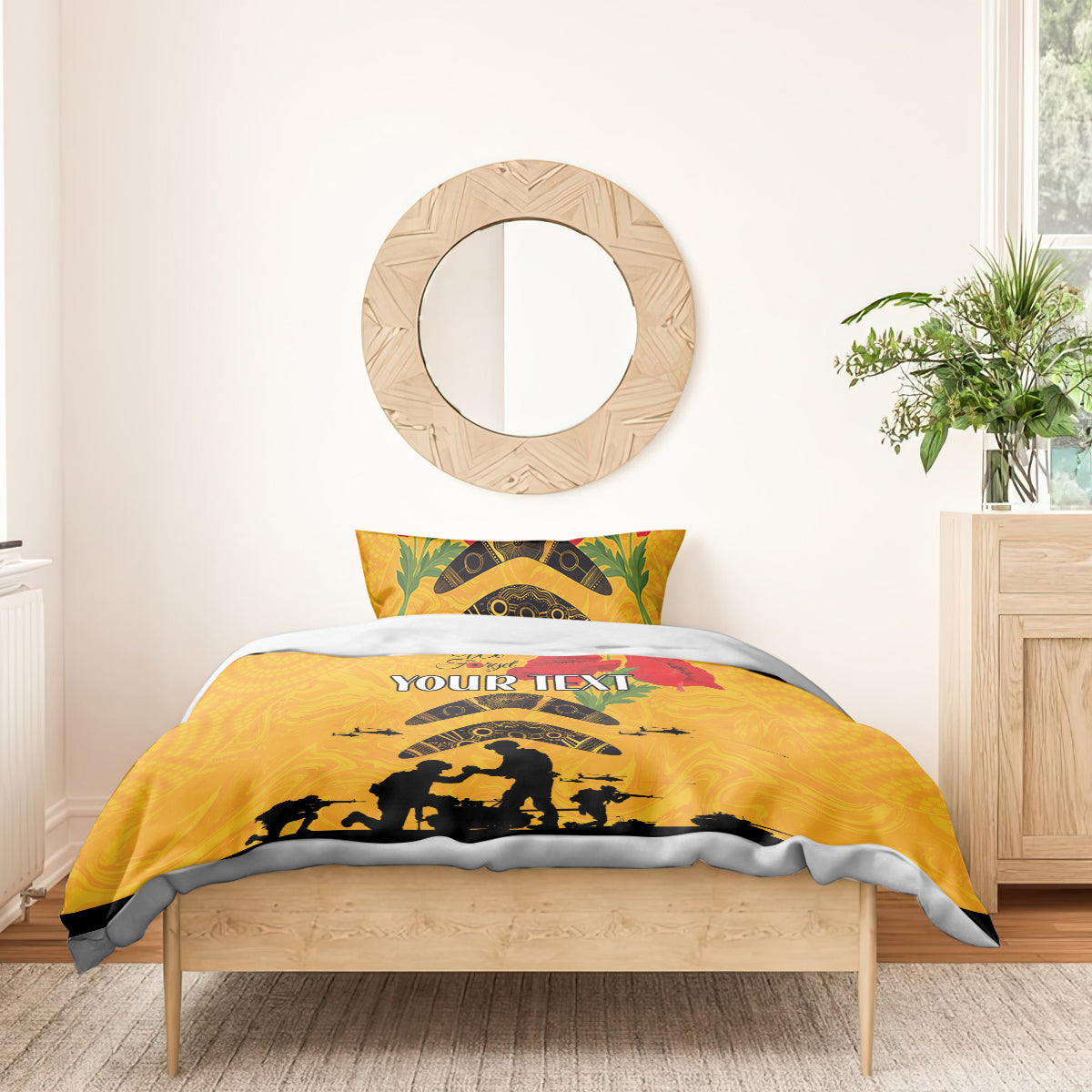 Australia Matildas Soccer ANZAC Custom Bedding Set Gallipoli Soldier With Aboriginal Dots Art - Vibe Hoodie Shop