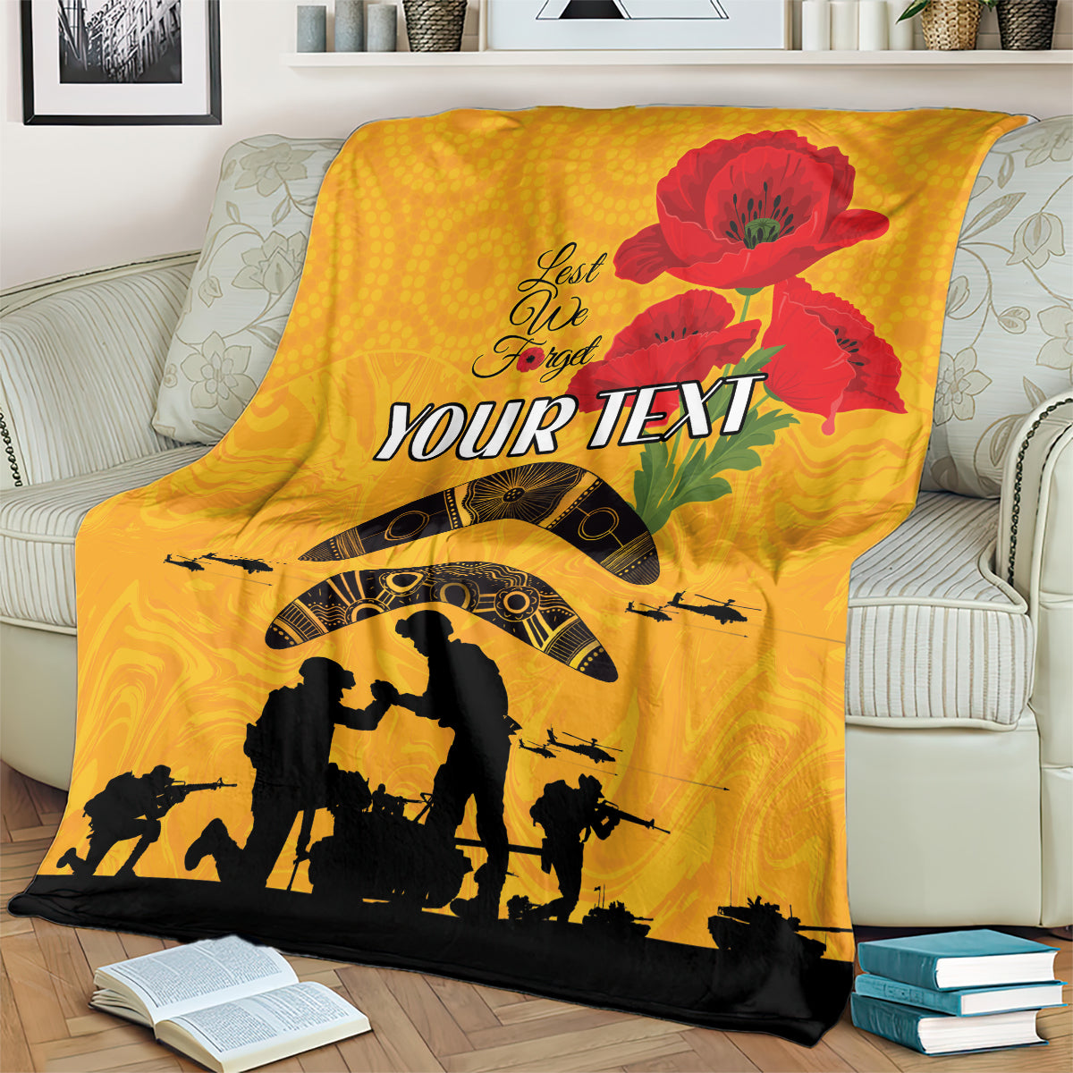 Australia Matildas Soccer ANZAC Custom Blanket Gallipoli Soldier With Aboriginal Dots Art - Vibe Hoodie Shop