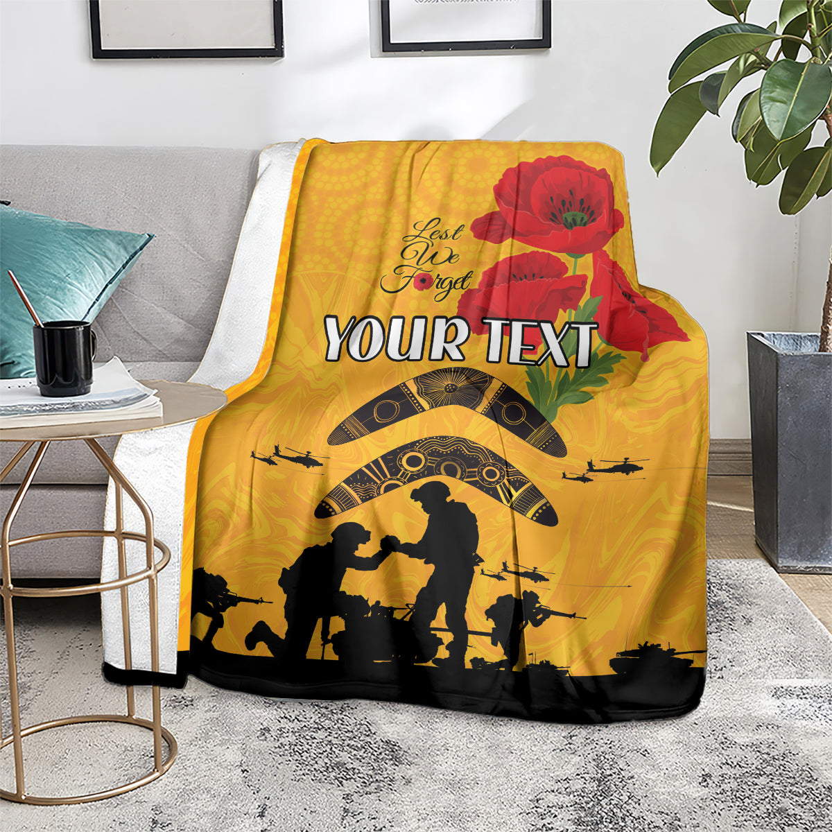 Australia Matildas Soccer ANZAC Custom Blanket Gallipoli Soldier With Aboriginal Dots Art - Vibe Hoodie Shop