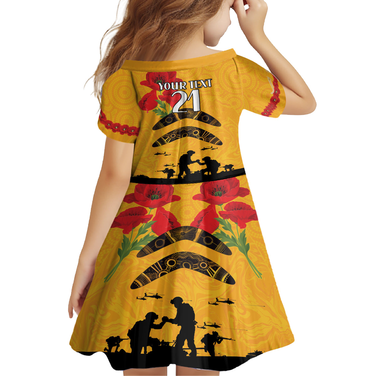 Australia Matildas Soccer ANZAC Custom Family Matching Off Shoulder Maxi Dress and Hawaiian Shirt Gallipoli Soldier With Aboriginal Dots Art