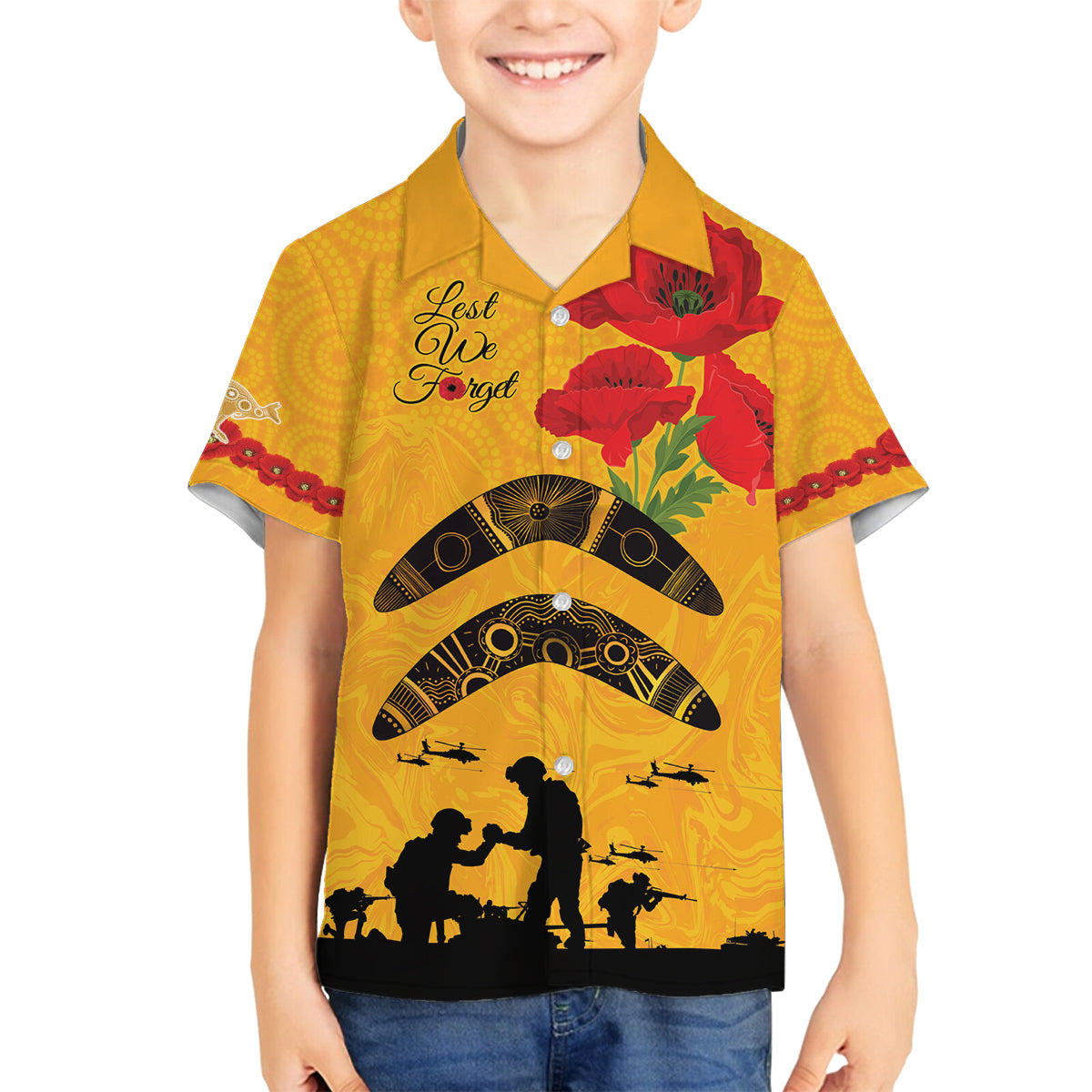 Australia Matildas Soccer ANZAC Custom Family Matching Summer Maxi Dress and Hawaiian Shirt Gallipoli Soldier With Aboriginal Dots Art