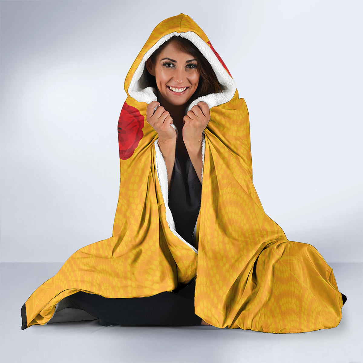 Australia Matildas Soccer ANZAC Custom Hooded Blanket Gallipoli Soldier With Aboriginal Dots Art