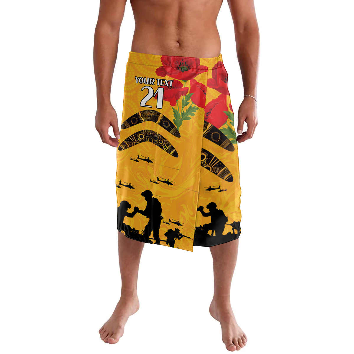 Australia Matildas Soccer ANZAC Custom Lavalava Gallipoli Soldier With Aboriginal Dots Art