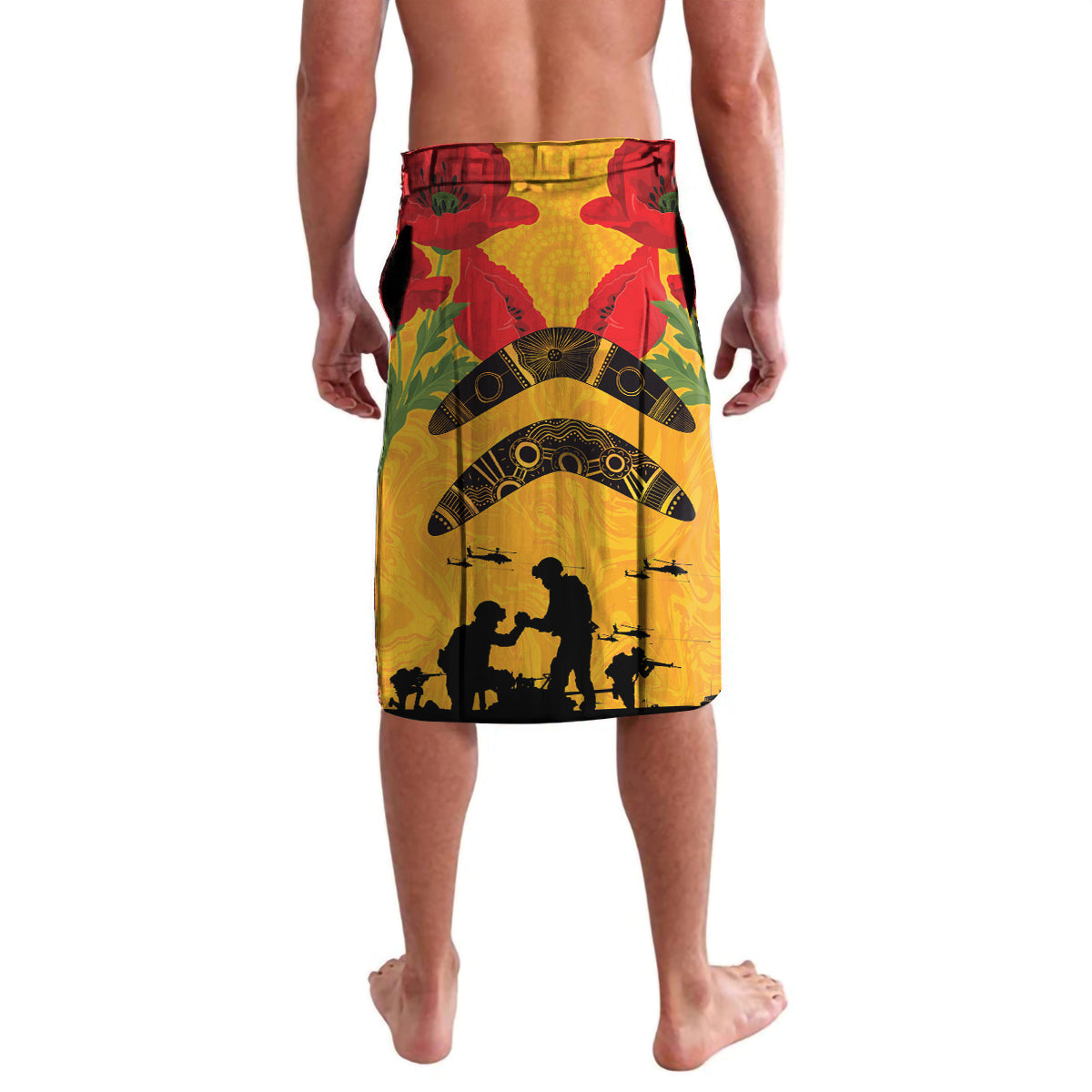 Australia Matildas Soccer ANZAC Custom Lavalava Gallipoli Soldier With Aboriginal Dots Art