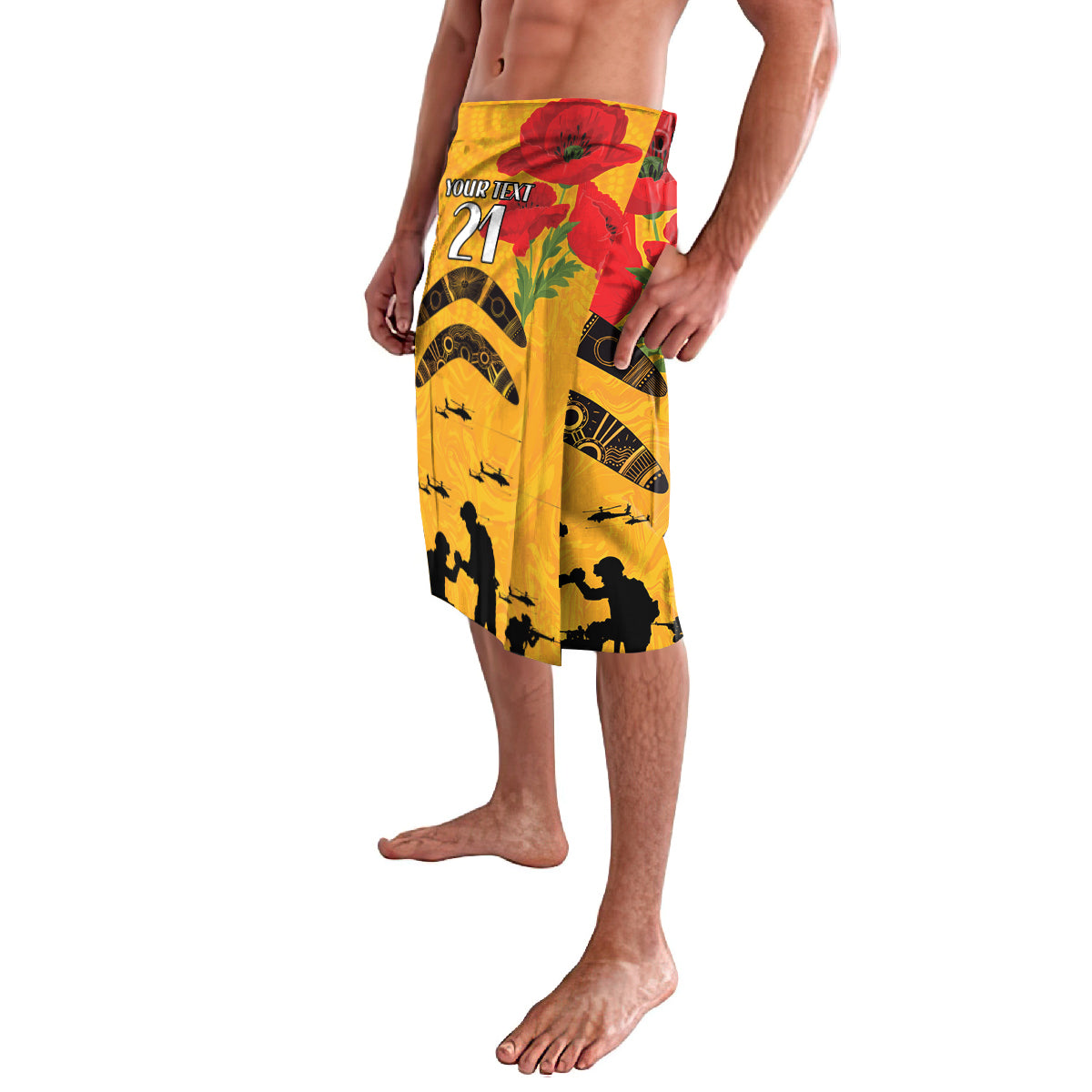 Australia Matildas Soccer ANZAC Custom Lavalava Gallipoli Soldier With Aboriginal Dots Art