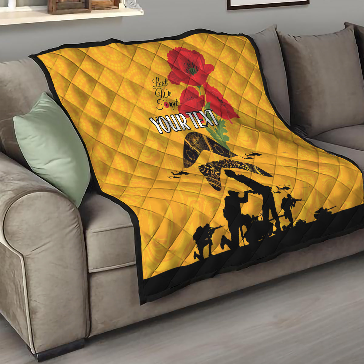 Australia Matildas Soccer ANZAC Custom Quilt Gallipoli Soldier With Aboriginal Dots Art - Vibe Hoodie Shop