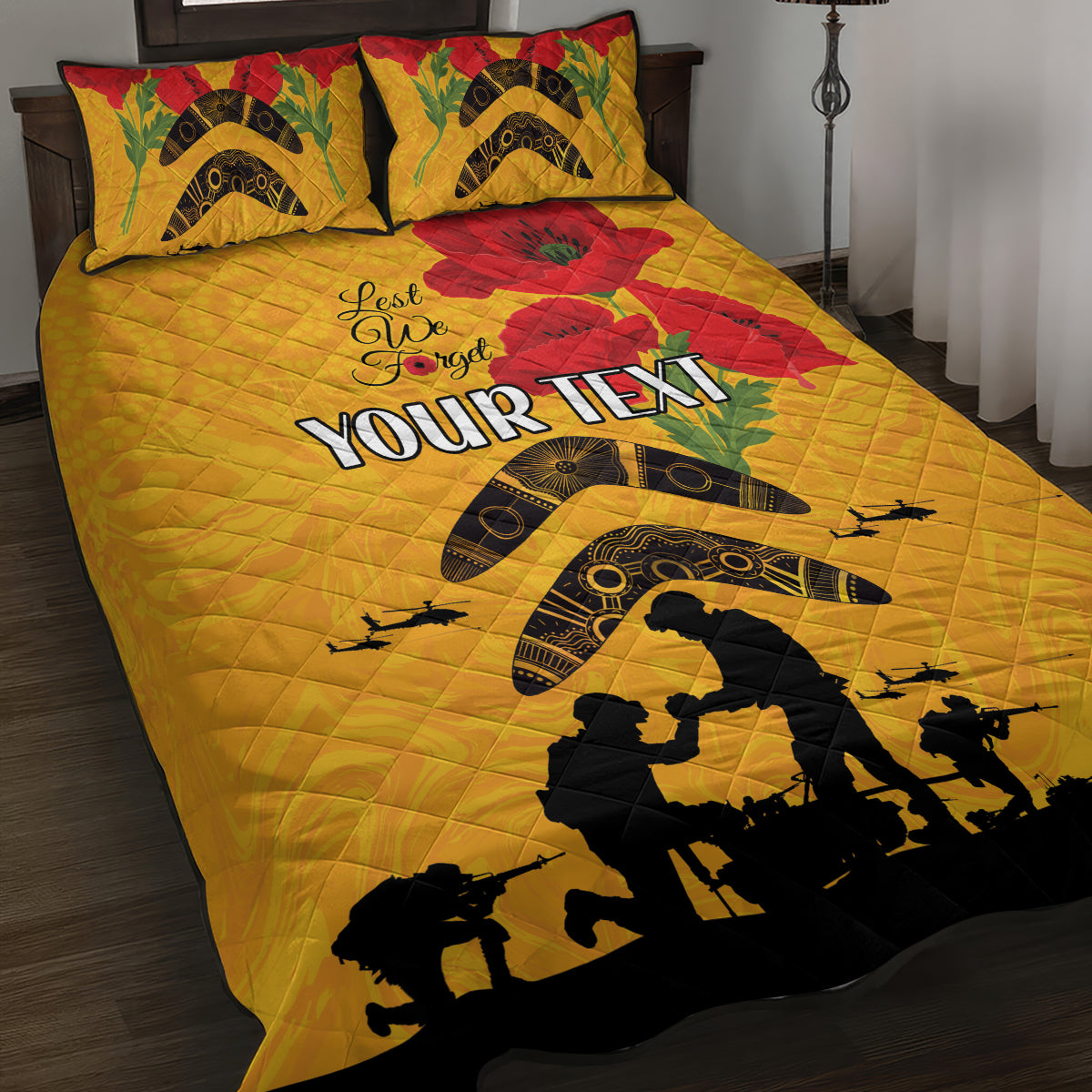 Australia Matildas Soccer ANZAC Custom Quilt Bed Set Gallipoli Soldier With Aboriginal Dots Art - Vibe Hoodie Shop