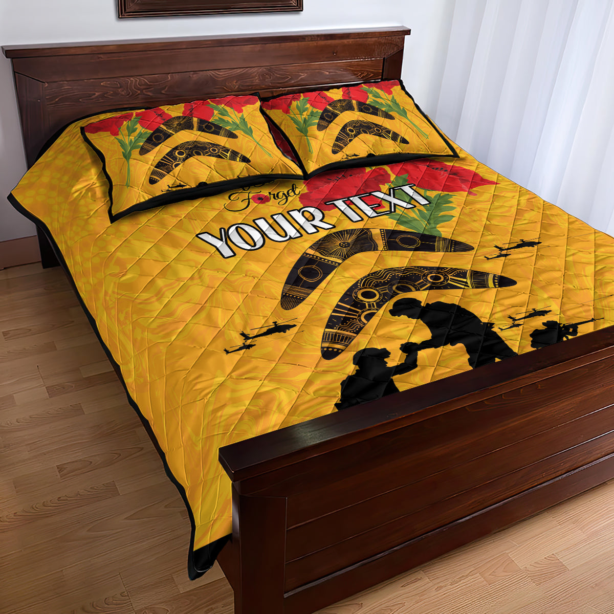 Australia Matildas Soccer ANZAC Custom Quilt Bed Set Gallipoli Soldier With Aboriginal Dots Art - Vibe Hoodie Shop