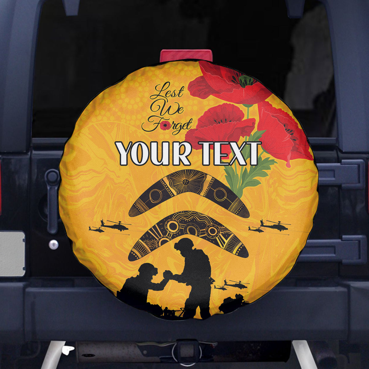 Australia Matildas Soccer ANZAC Custom Spare Tire Cover Gallipoli Soldier With Aboriginal Dots Art - Vibe Hoodie Shop