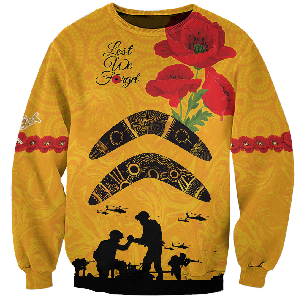 Australia Matildas Soccer ANZAC Custom Sweatshirt Gallipoli Soldier With Aboriginal Dots Art - Vibe Hoodie Shop