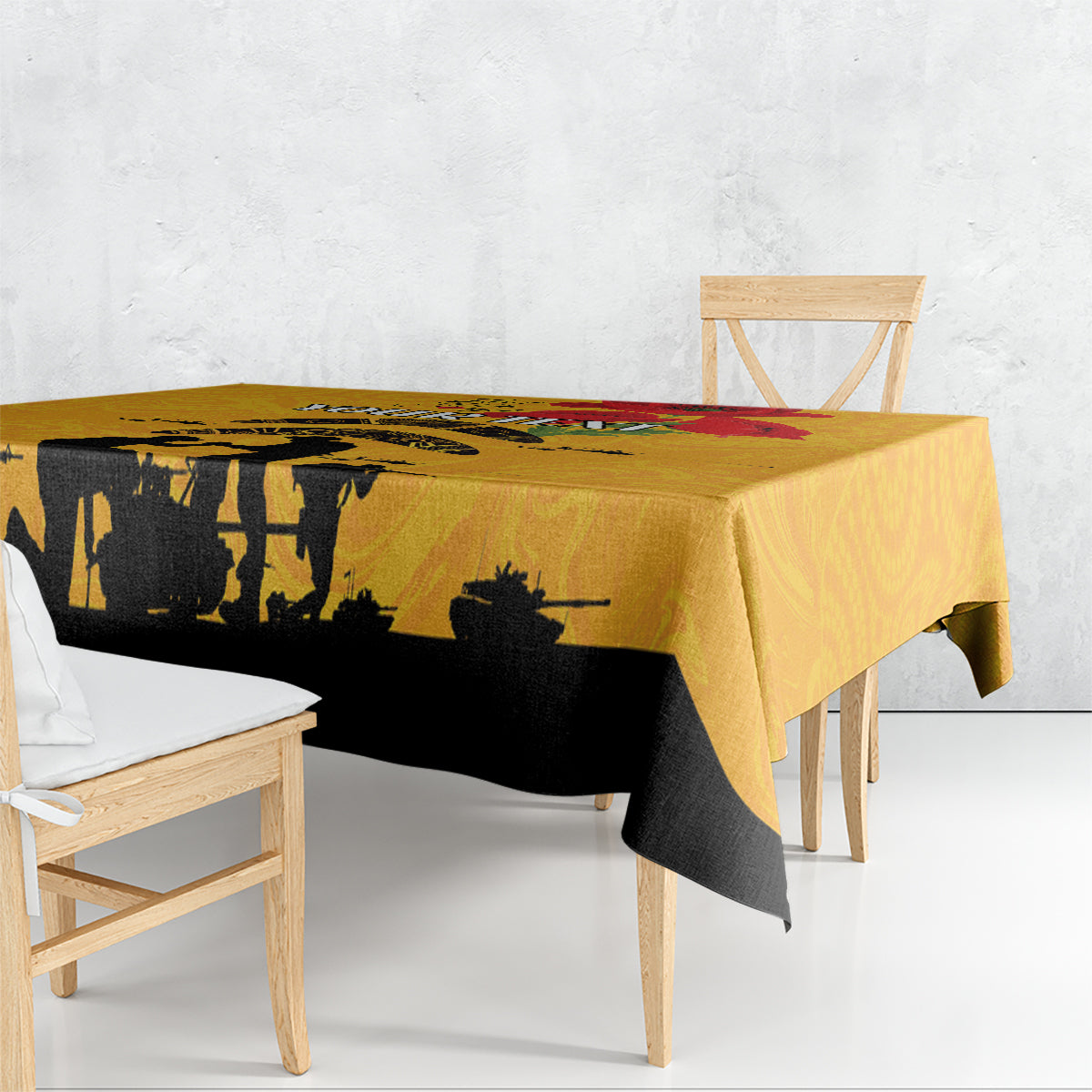 Australia Matildas Soccer ANZAC Custom Tablecloth Gallipoli Soldier With Aboriginal Dots Art