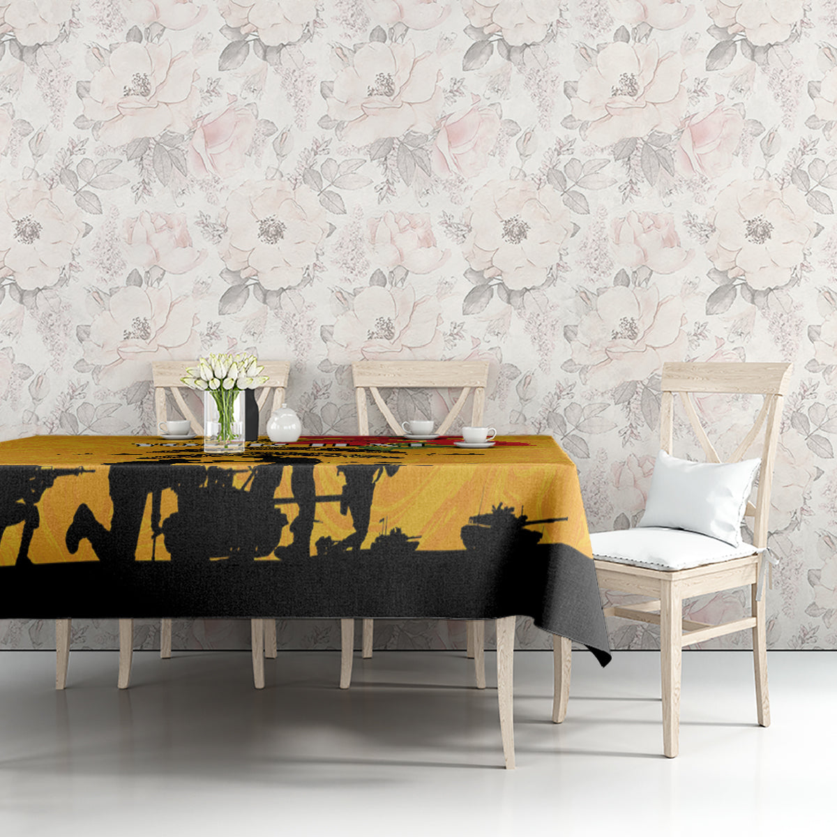 Australia Matildas Soccer ANZAC Custom Tablecloth Gallipoli Soldier With Aboriginal Dots Art