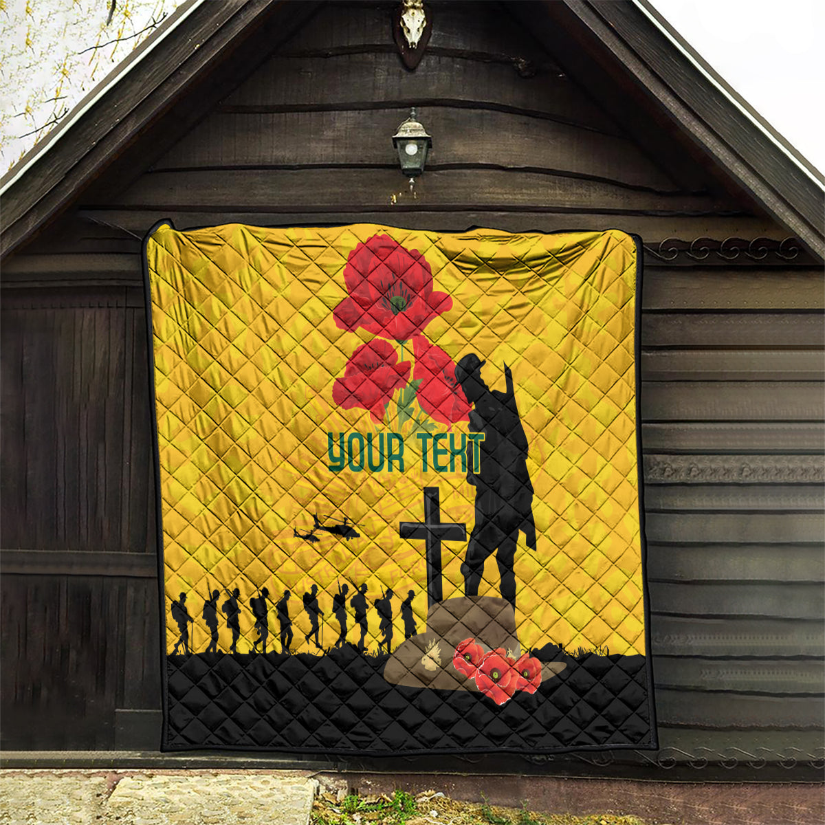 Australia Socceroos Soccer ANZAC Custom Quilt Gallipoli Soldier With Camouflage Art - Vibe Hoodie Shop