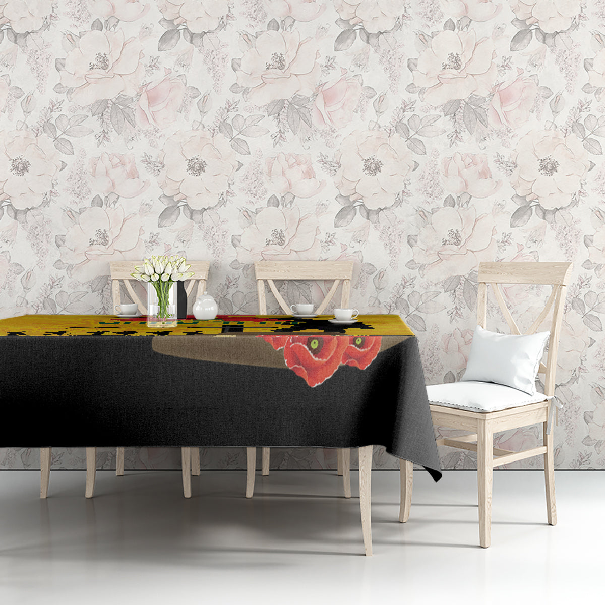 Australia Socceroos Soccer ANZAC Custom Tablecloth Gallipoli Soldier With Camouflage Art