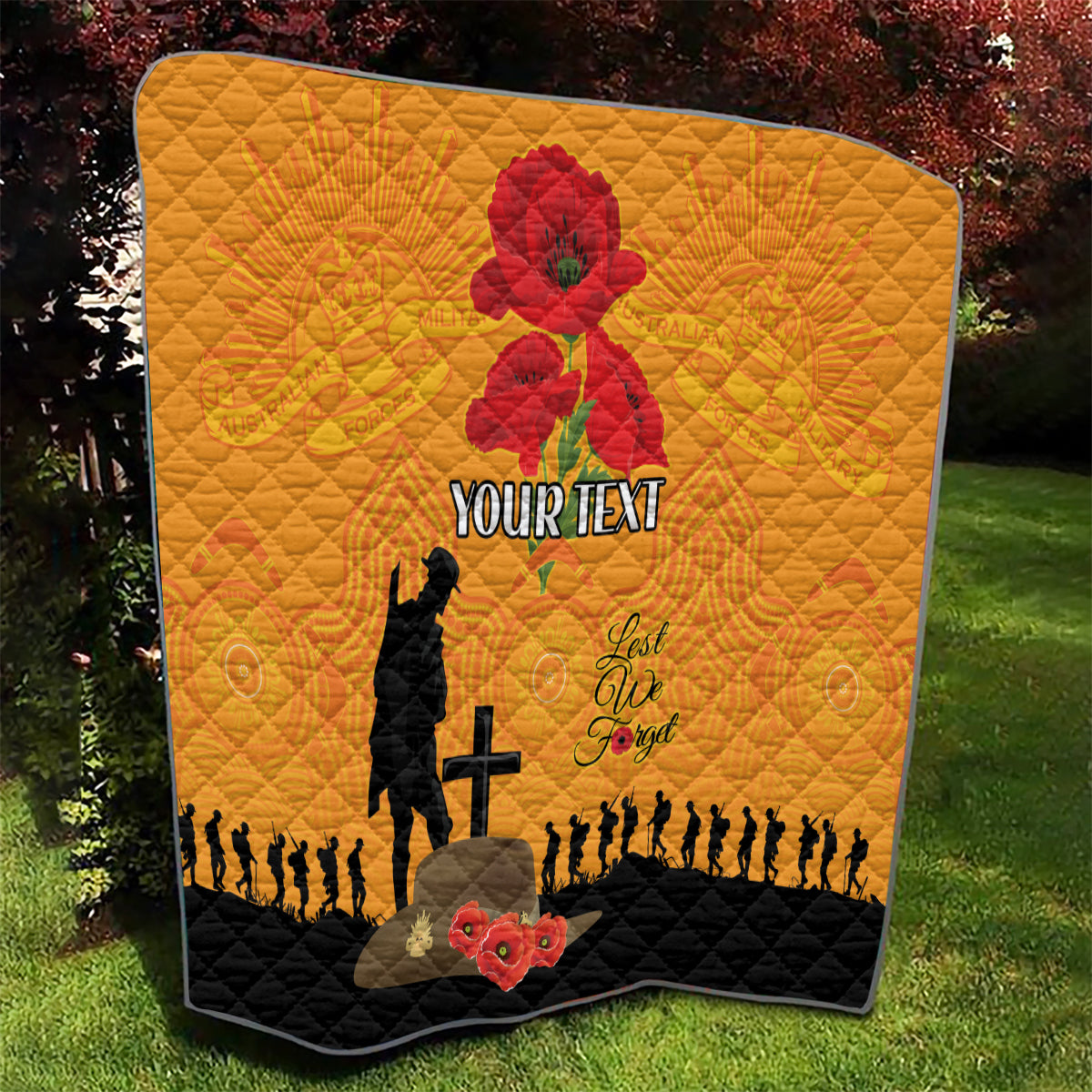 Australia Wallabies Rugby ANZAC Custom Quilt Gallipoli Soldier With Aboriginal Dots Art - Vibe Hoodie Shop
