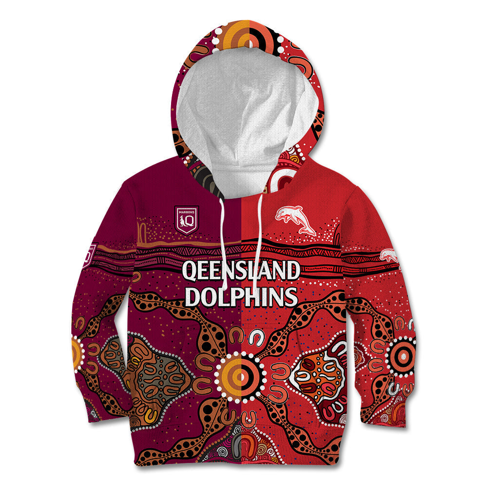 nrl-dolphins-combine-queensland-origin-kid-hoodie-aboriginal-2023