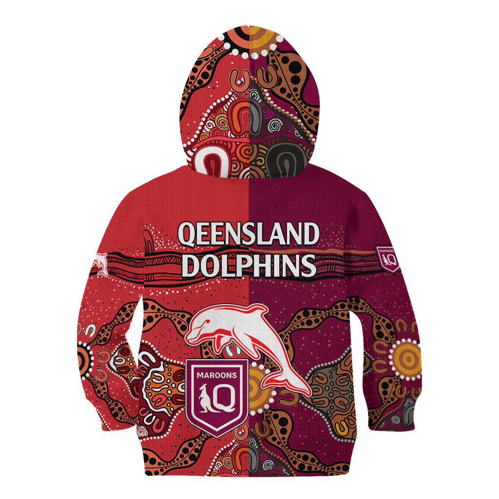 nrl-dolphins-combine-queensland-origin-kid-hoodie-aboriginal-2023