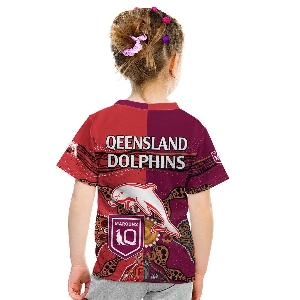 nrl-dolphins-combine-queensland-origin-kid-t-shirt-aboriginal-2023