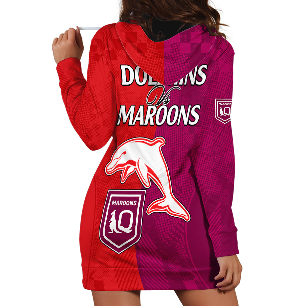 nrl-dolphins-combine-queensland-origin-hoodie-dress-sporty-style-2023